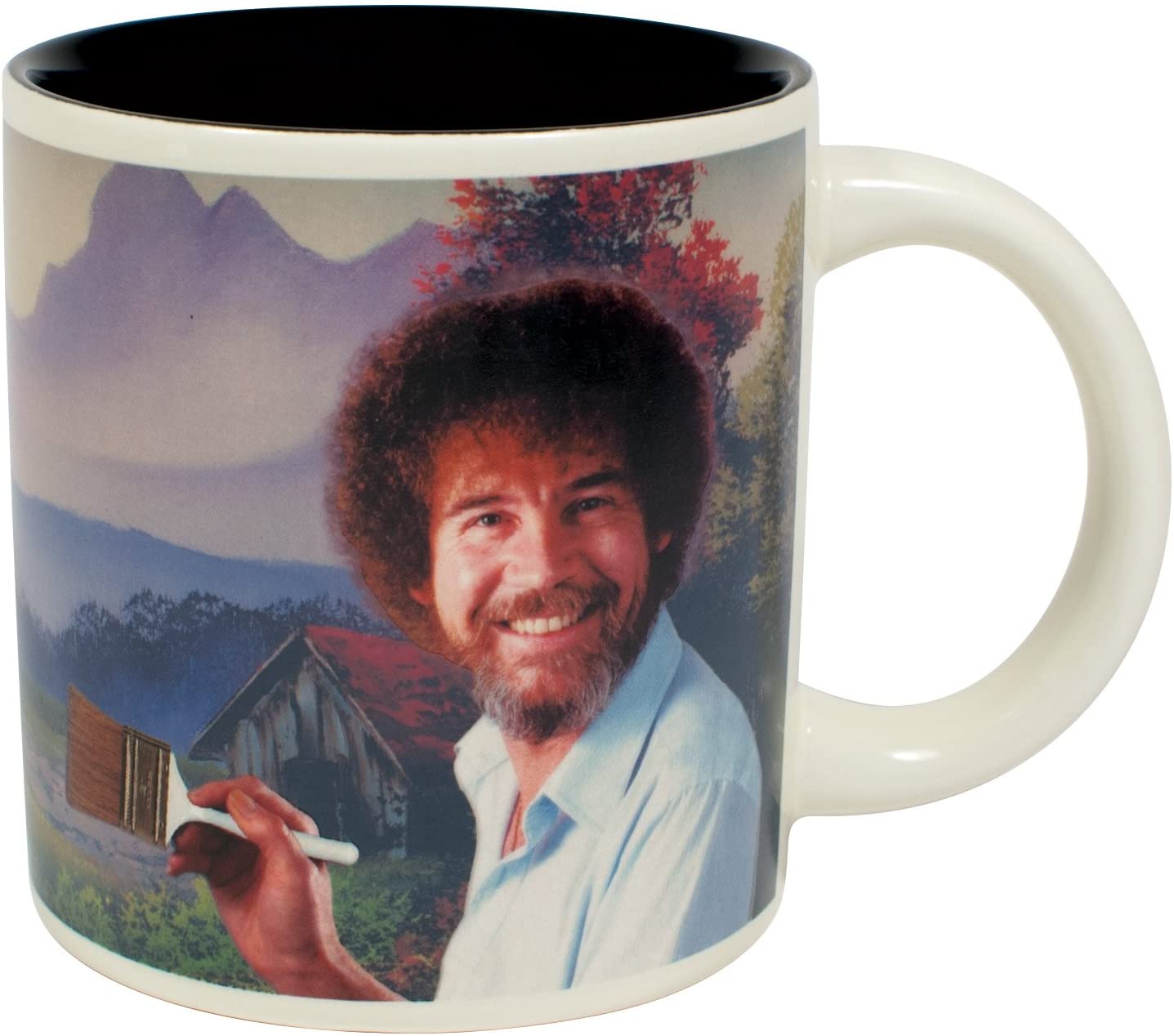 Bob Ross Heat Changing Mug