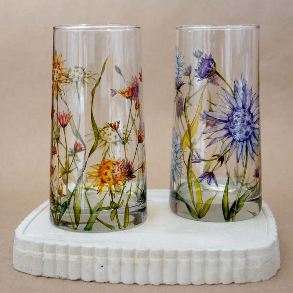 Botanical Collection Glass Tumblers