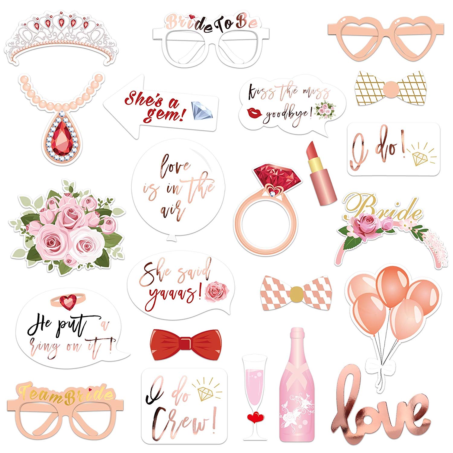 Bridal Shower Photo Booth Props