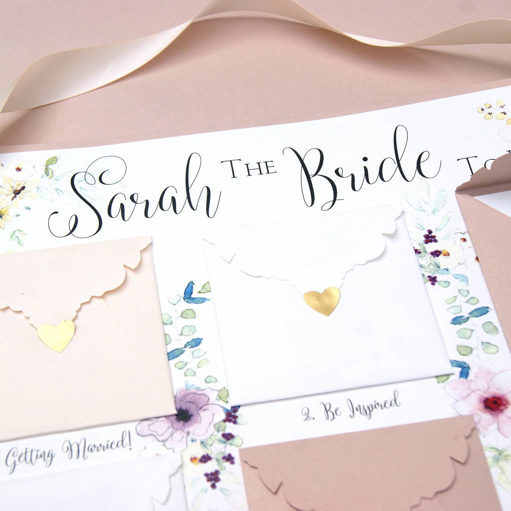 Bride To Be Planning Calendar