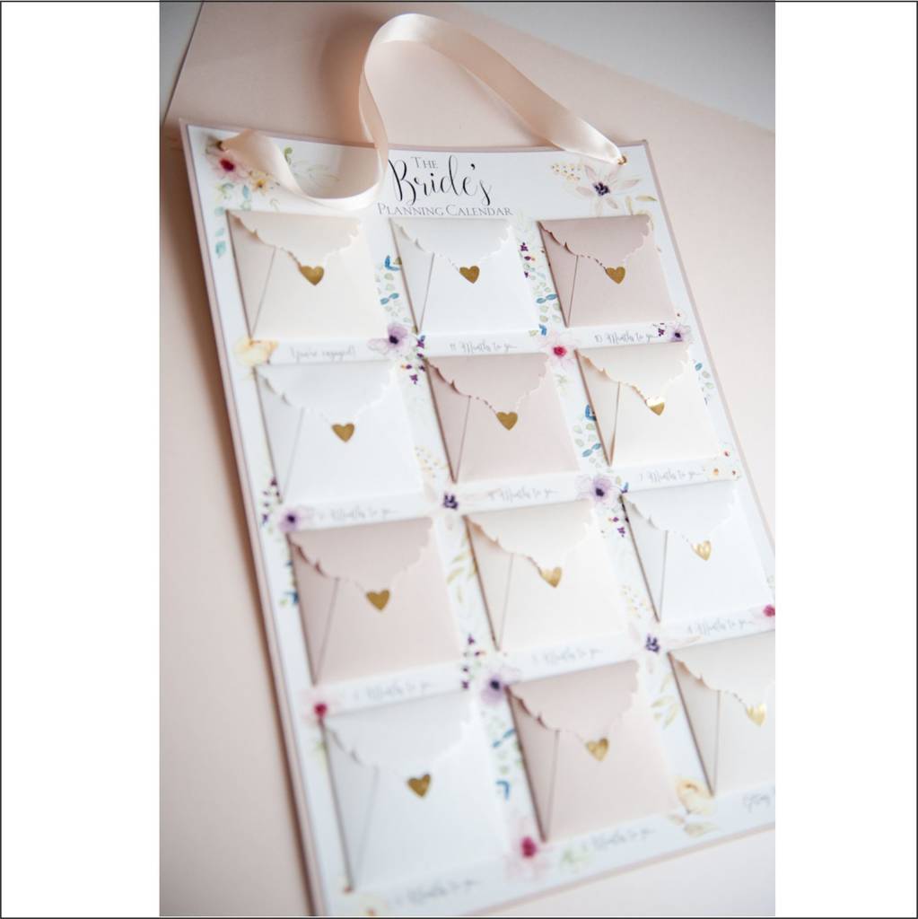 Bride To Be Planning Calendar