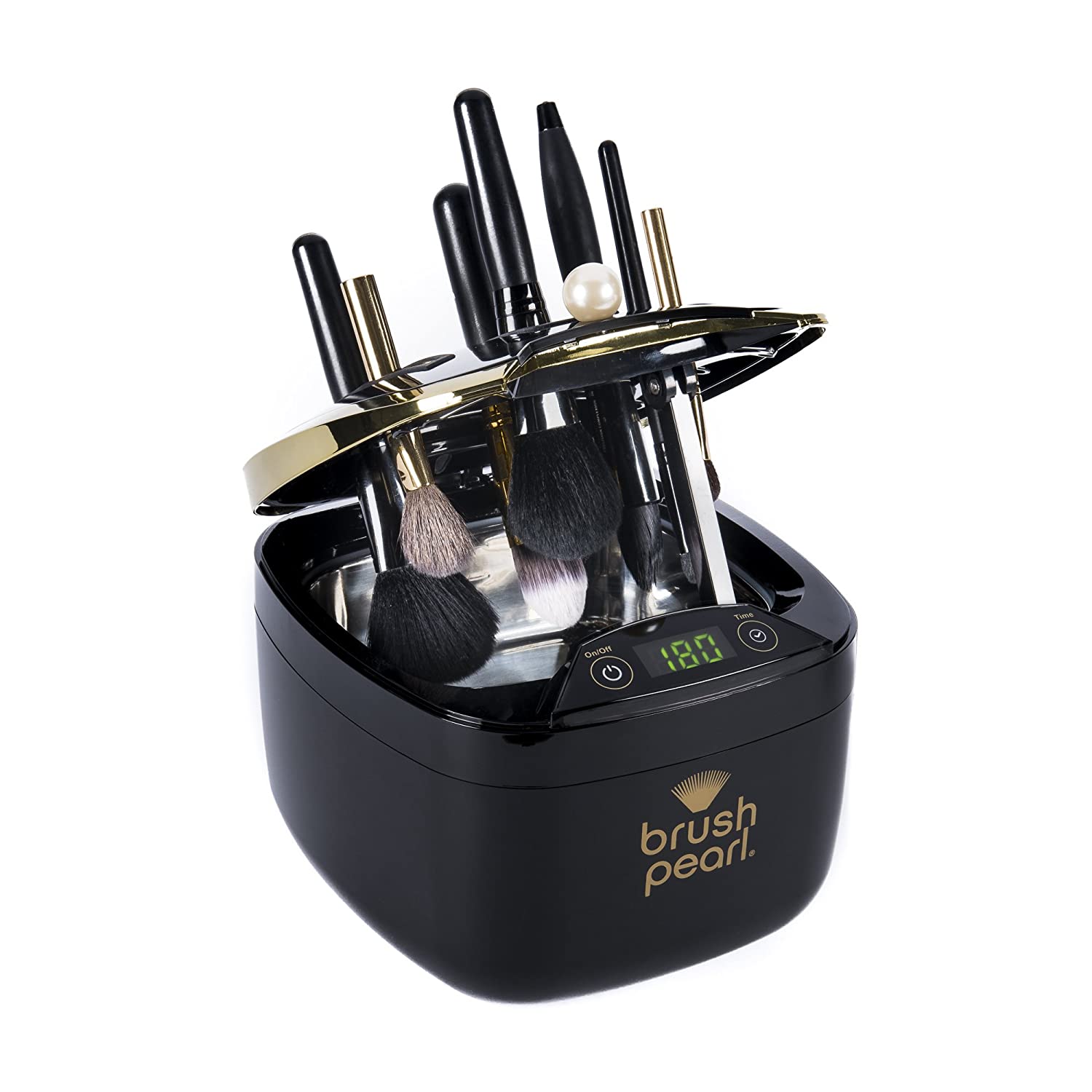 BrushPearl Electric Professional Ultrasonic Makeup Brush Cleaning Device