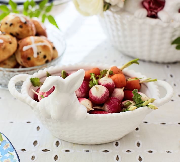 Bunny Basket Serveware Collection 