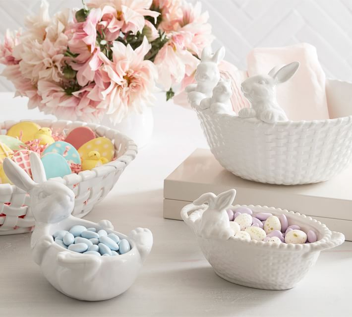 Bunny Basket Serveware Collection 