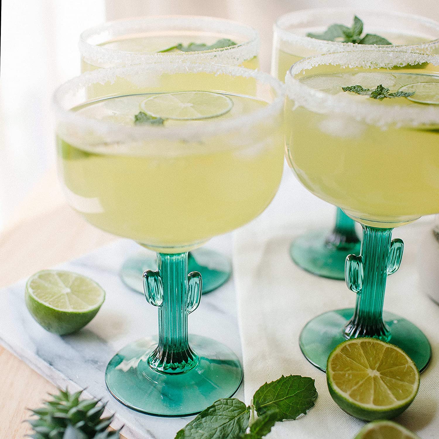  Cactus Margarita Glasses