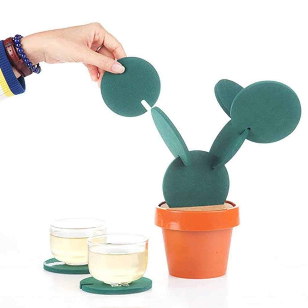 Cactus-Shaped Coasters