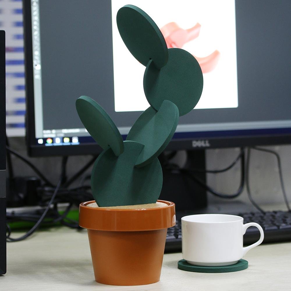 Cactus-Shaped Coasters