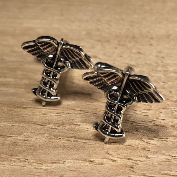 Caduceus Cufflinks