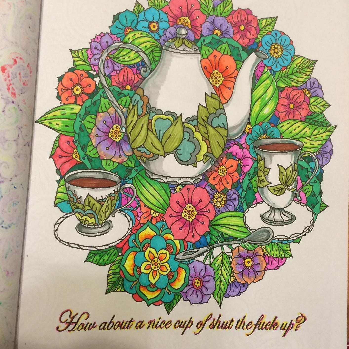 Calm the F*ck Down: An Irreverent Adult Coloring Book
