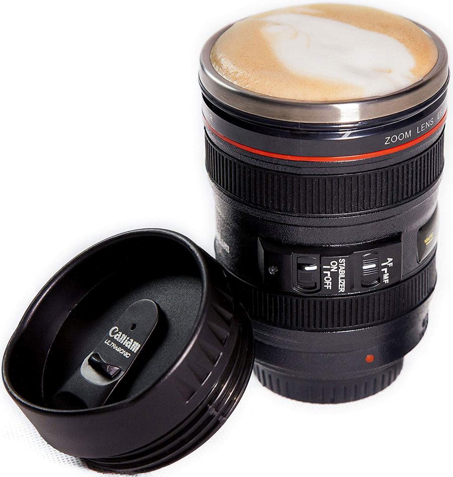 Camera Lens Travel Thermos