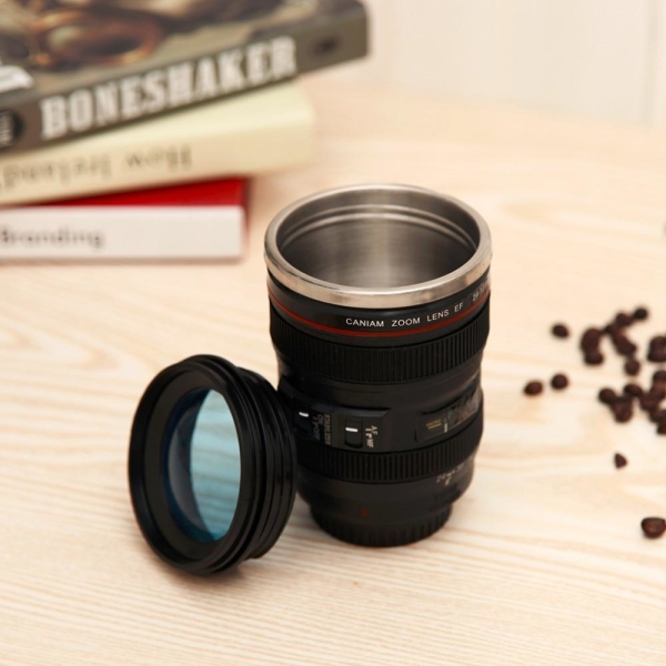 Camera Lens Travel Thermos