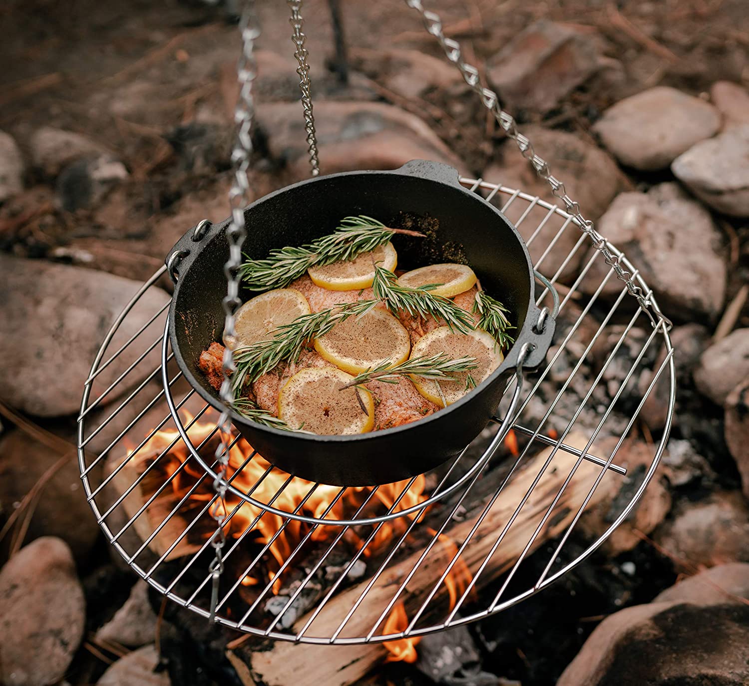 Campfire Cooking Dutch Oven Tripod