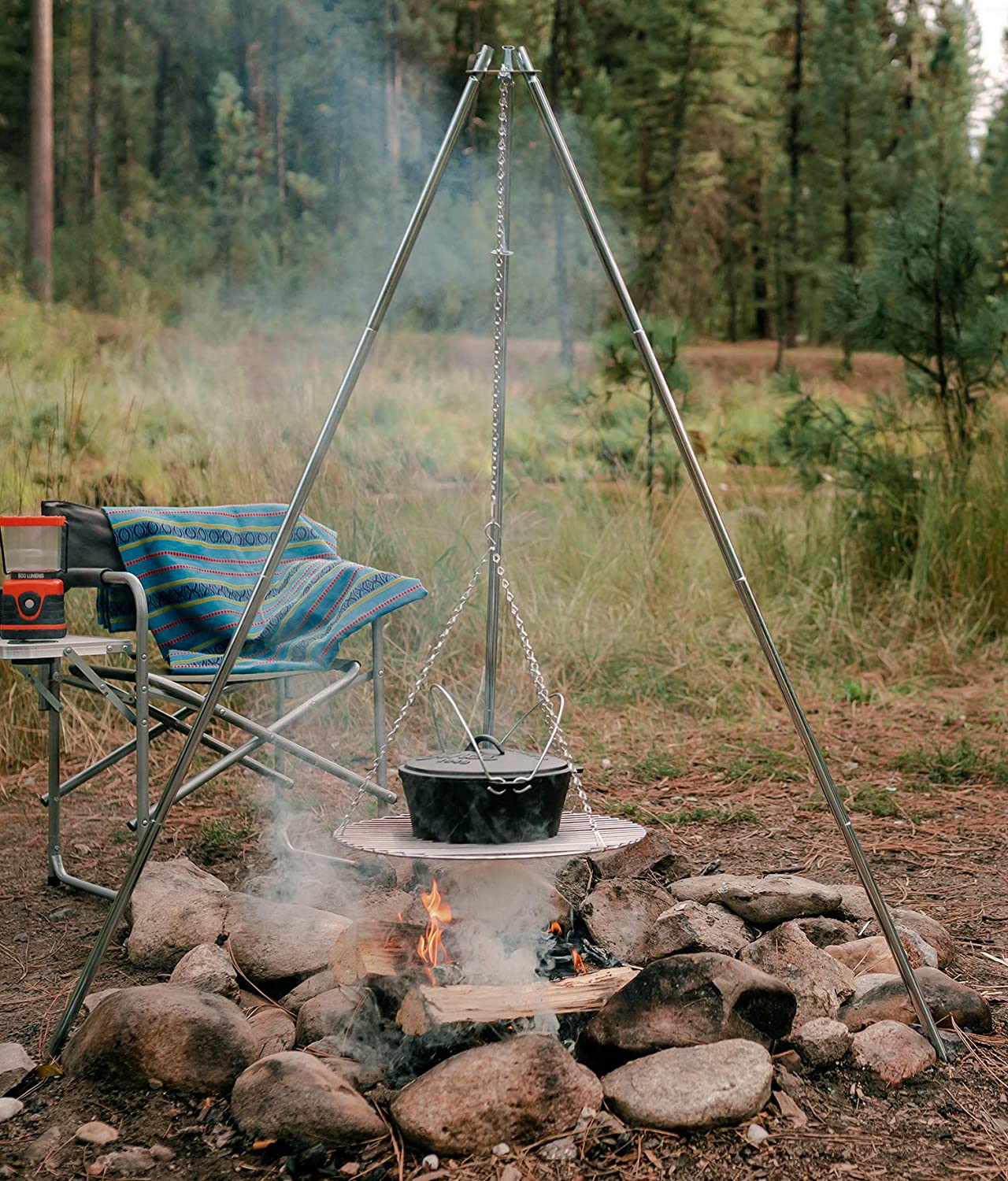 Campfire Cooking Dutch Oven Tripod