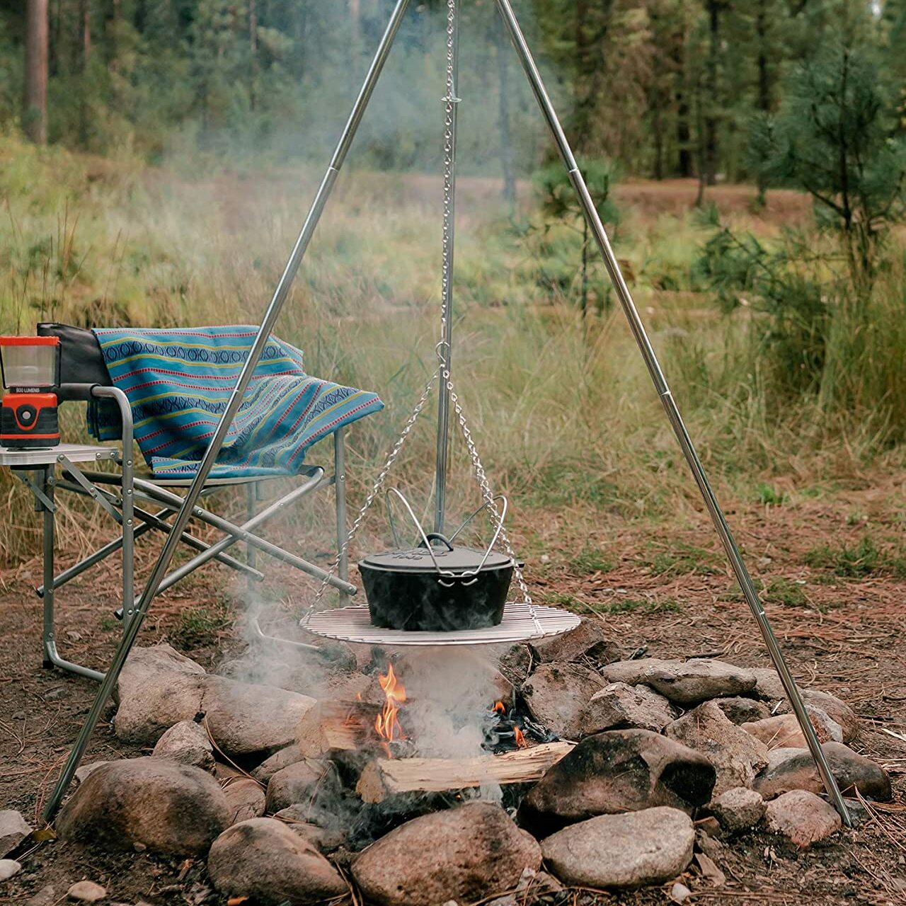 Campfire Cooking Dutch Oven Tripod