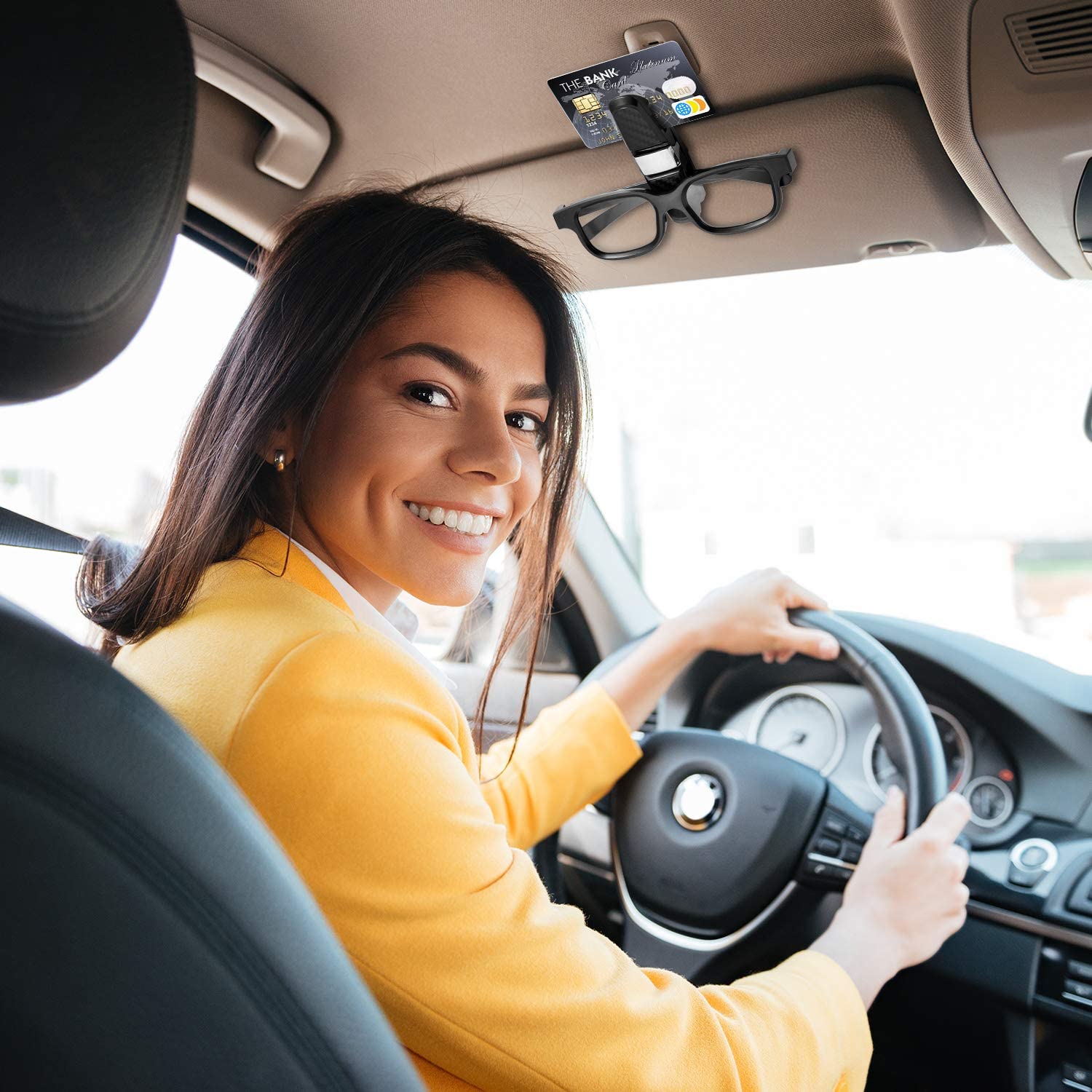 Car Sun Visor Glasses Holder