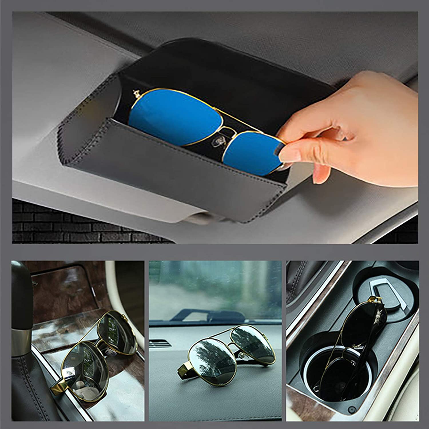Car Sun Visor Glasses Holder