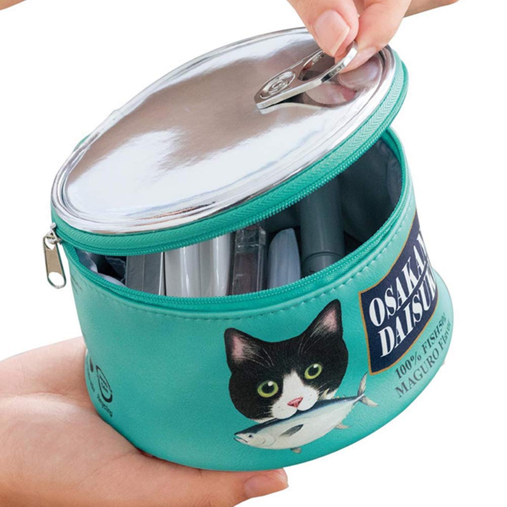 Cat Can Makeup Bag