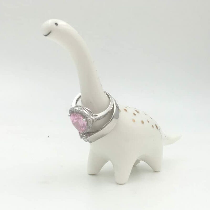 Ceramic Dinosaur Jewelry Ring Holder