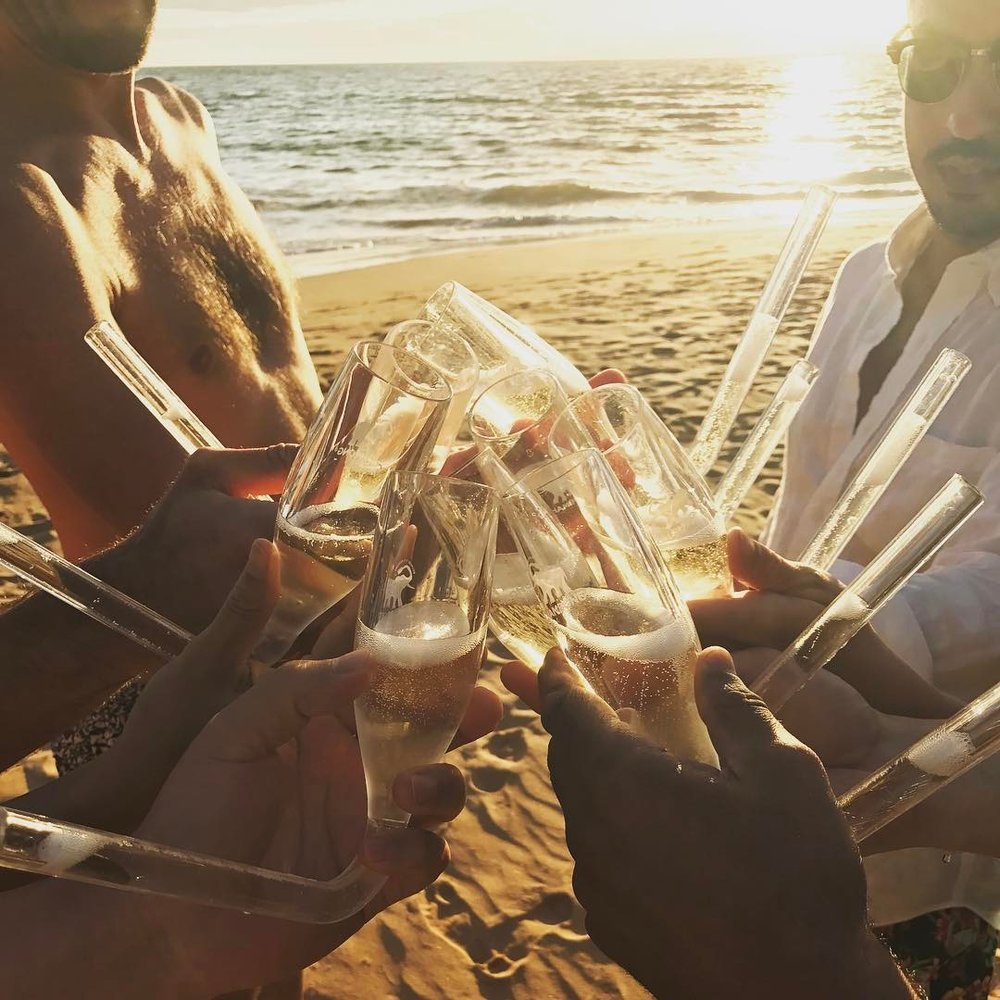 Chambong - Glassware for Rapid Champagne Сonsumption