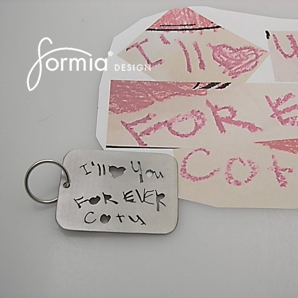 Child's Drawing Key Chain