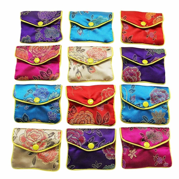 Chinese Jewelry Silk Purse Pouch