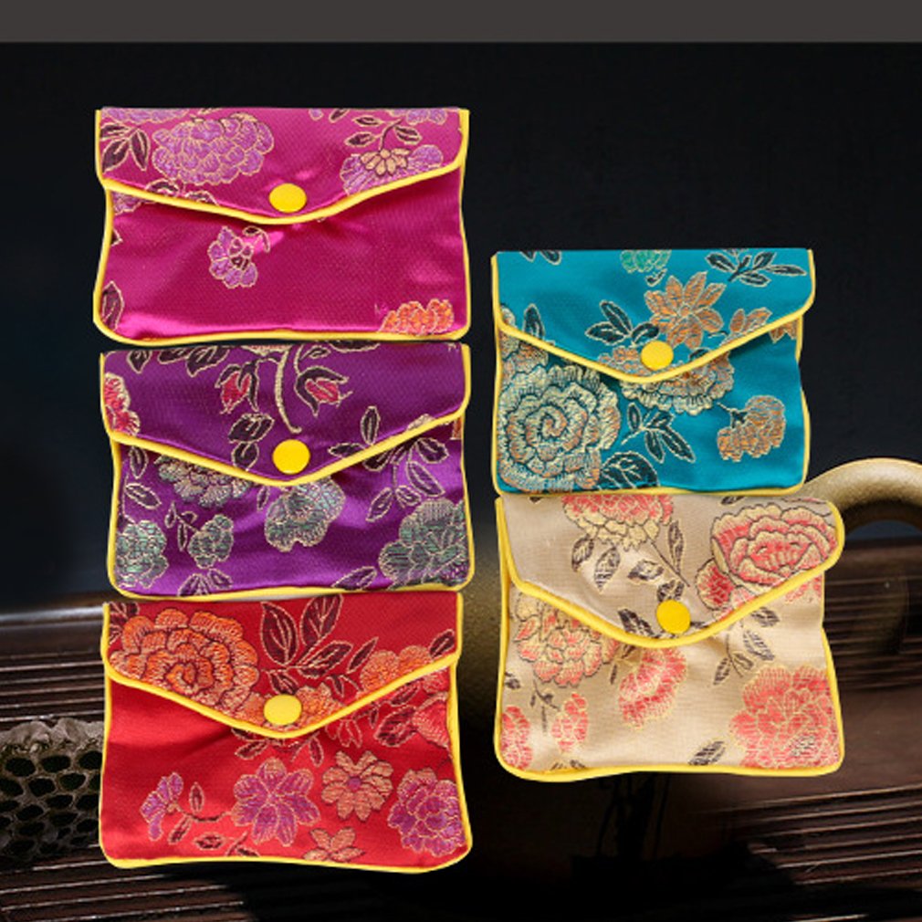 Chinese Jewelry Silk Purse Pouch