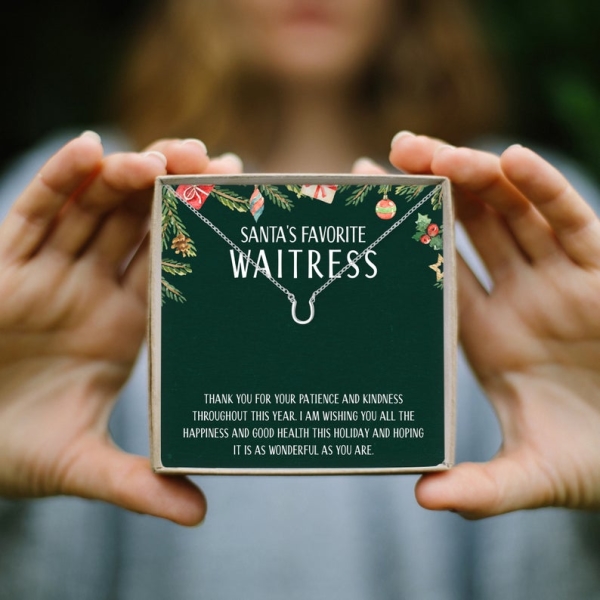 Christmas Gift Necklace for Waitress