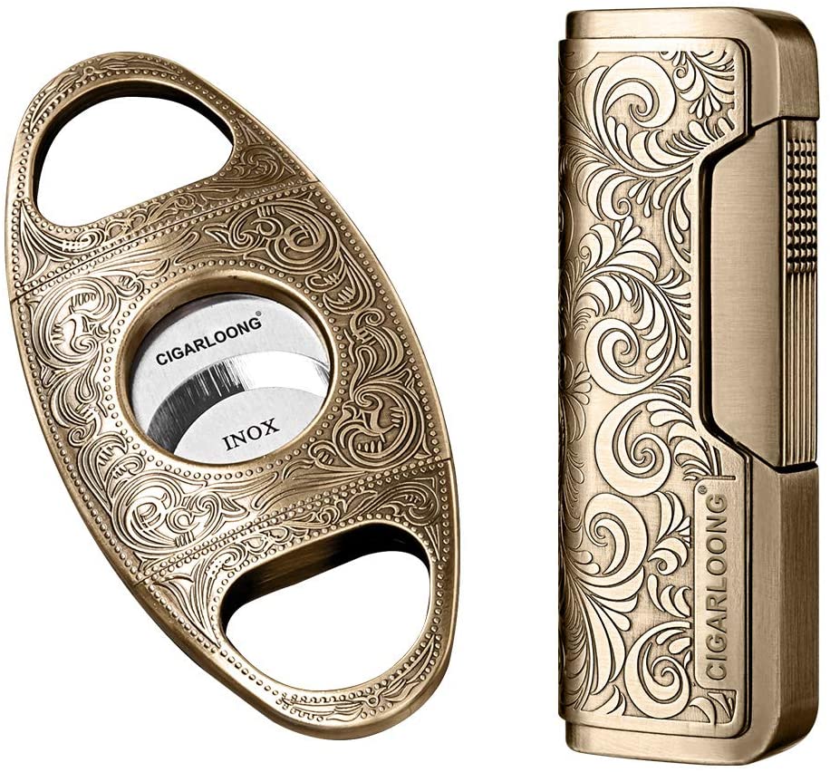 Cigar Cutter and Lighter Set
