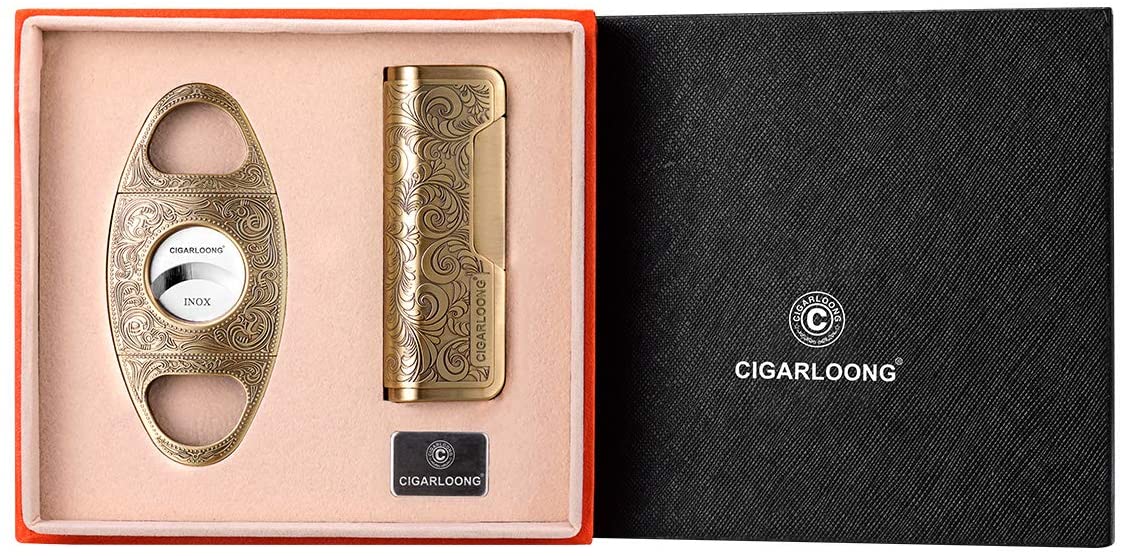 Cigar Cutter and Lighter Set
