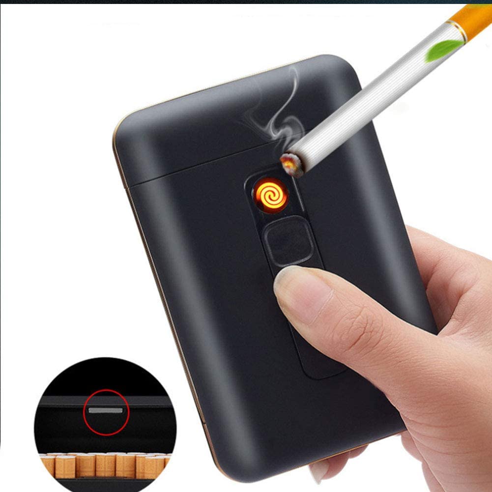 Cigarette Case with USB Lighter