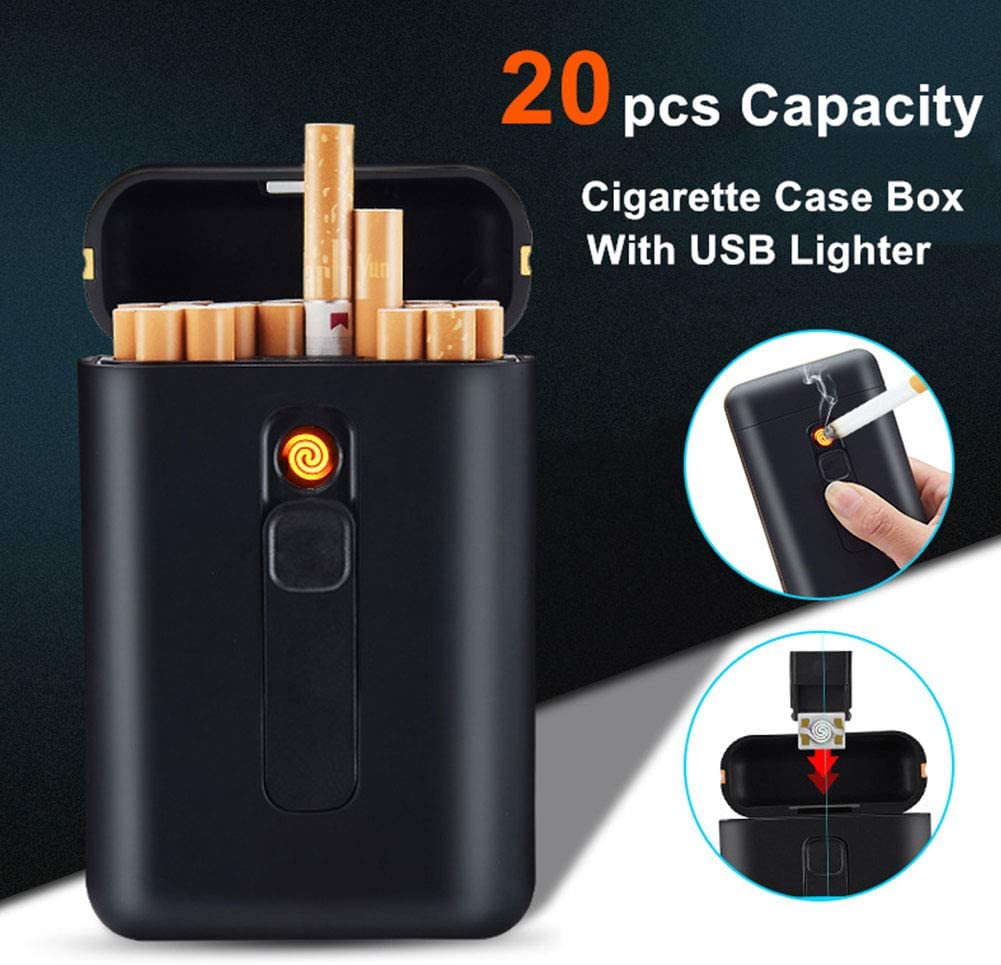 Cigarette Case with USB Lighter