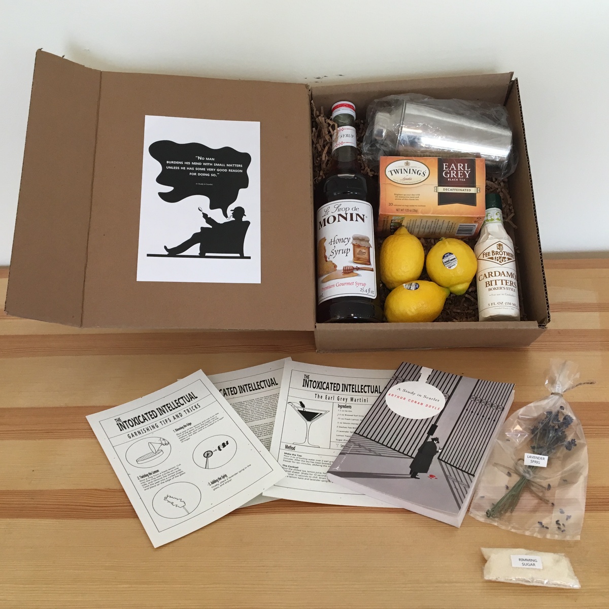 Classic Books and Curated Literary Cocktails Subscription Box