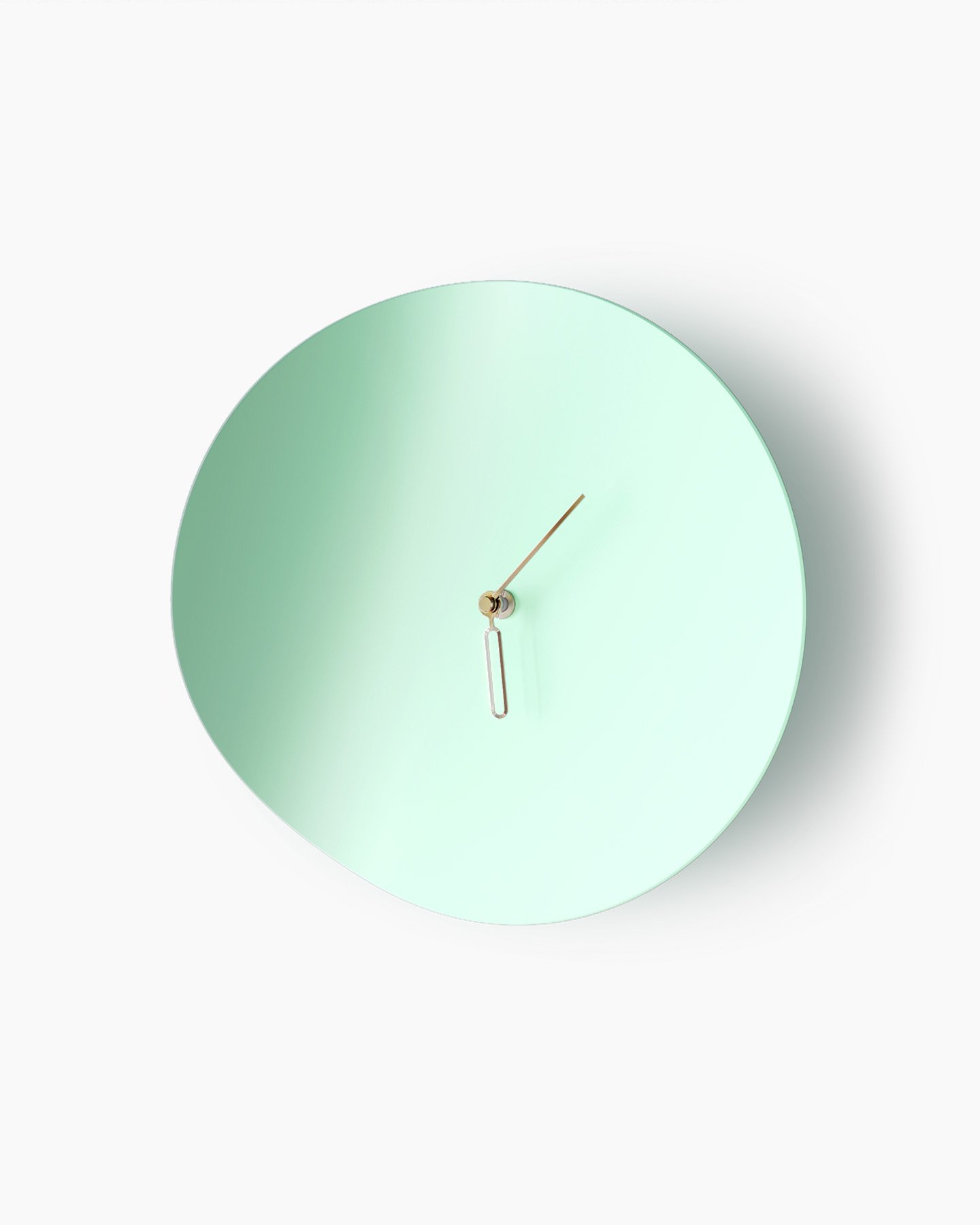 Clock That Curves Around Wall Corners