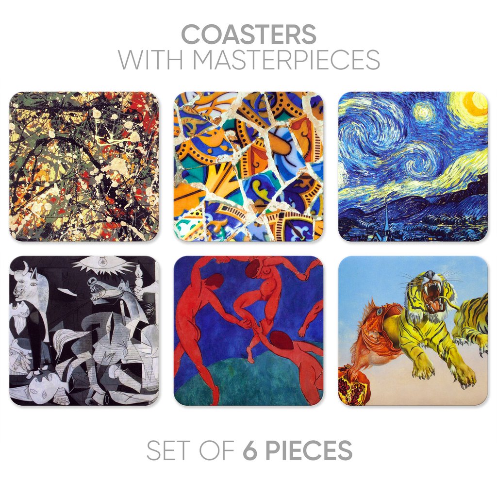 Coasters with Art Masterpieces