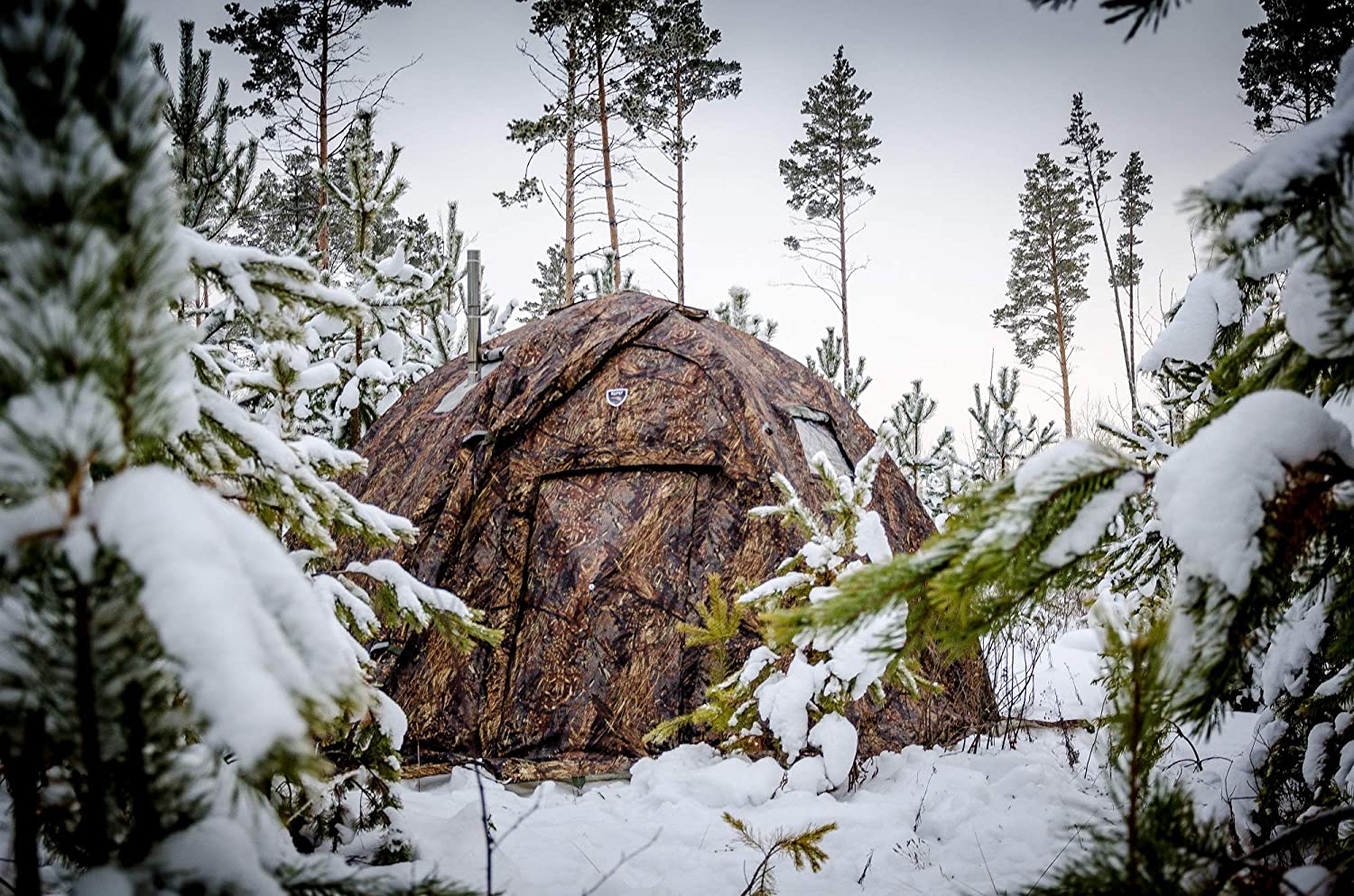 Cold-Weather Camping Tent Has a Built-in Wood Stove