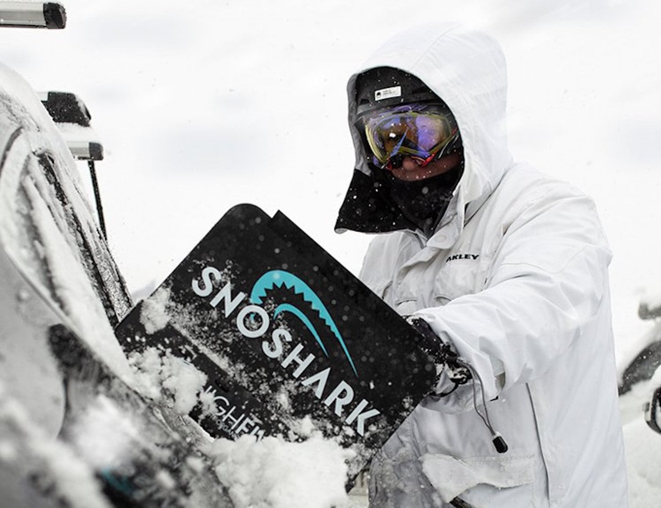 Collapsible Paddle Snow Removing Tool