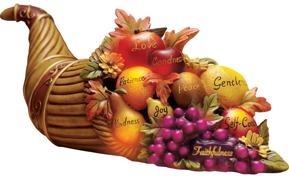 Color-Changing Cornucopia Centerpiece with Inspirational Words