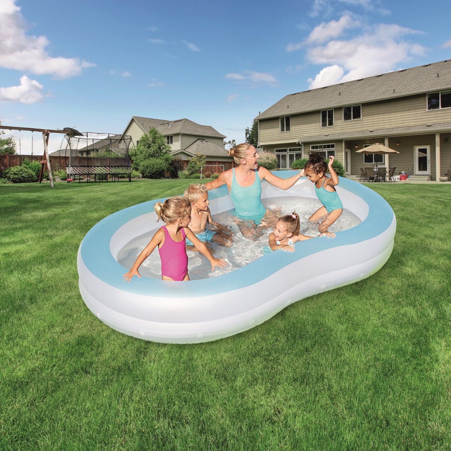 Color Lights Inflatable Play Pool