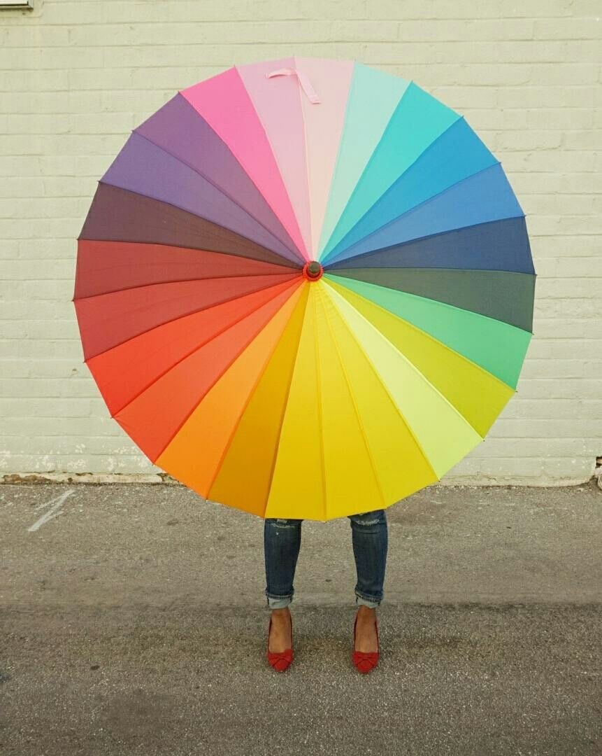 Color Wheel Umbrella