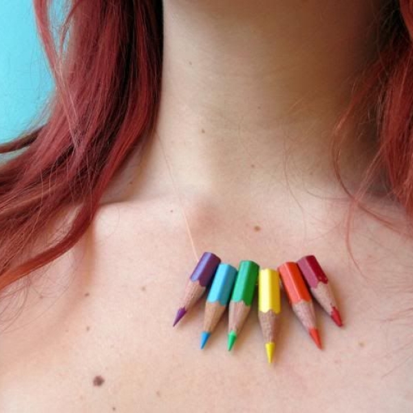 Colored Pencil Necklace