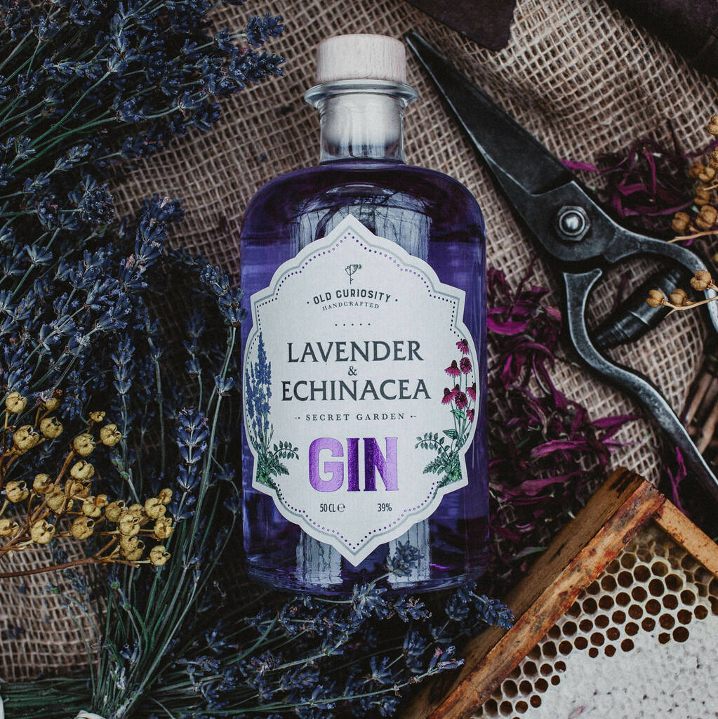 Colour Changing Lavender And Echinacea Gin