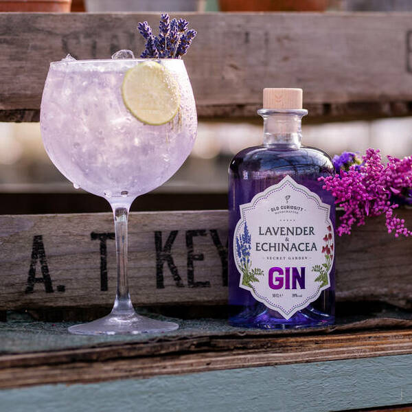 Colour Changing Lavender And Echinacea Gin