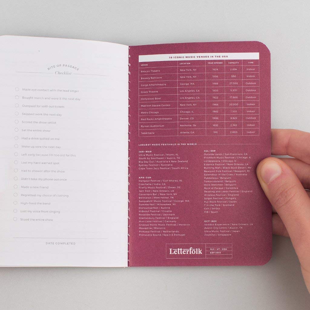 Concert Passport Journal