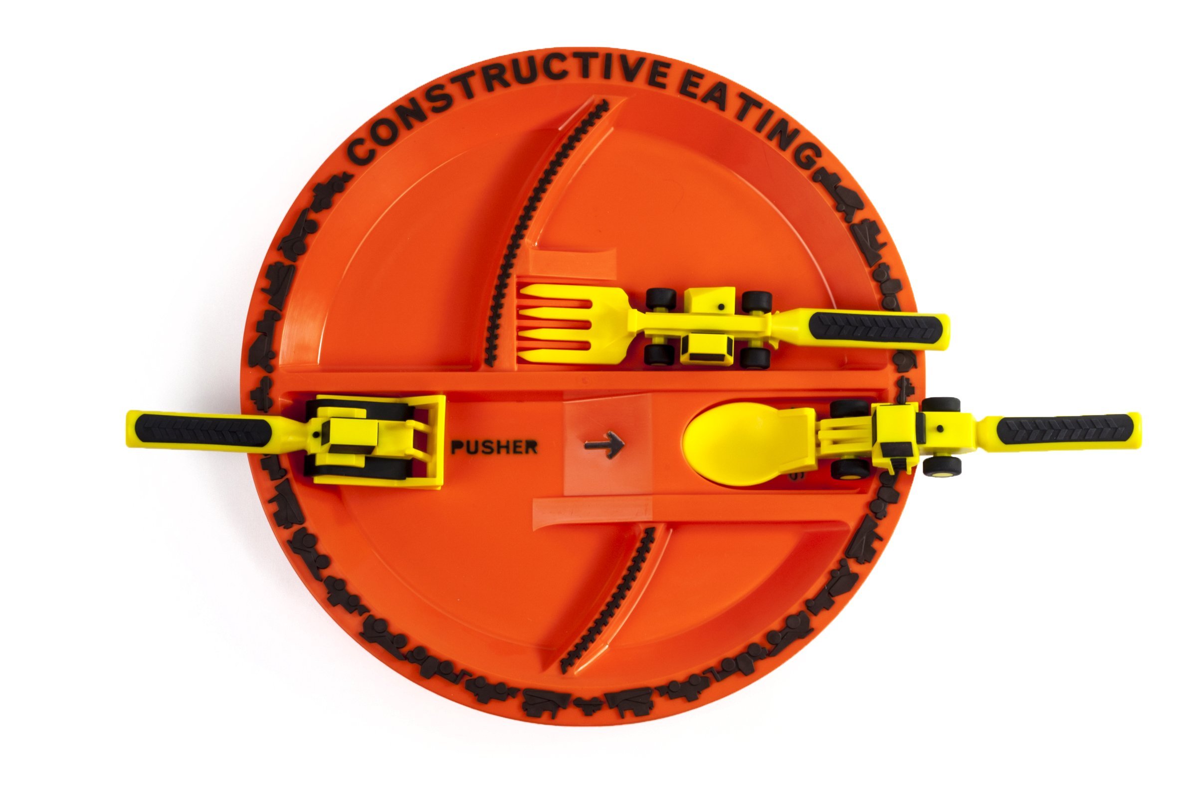 Construction Plate & Utensils