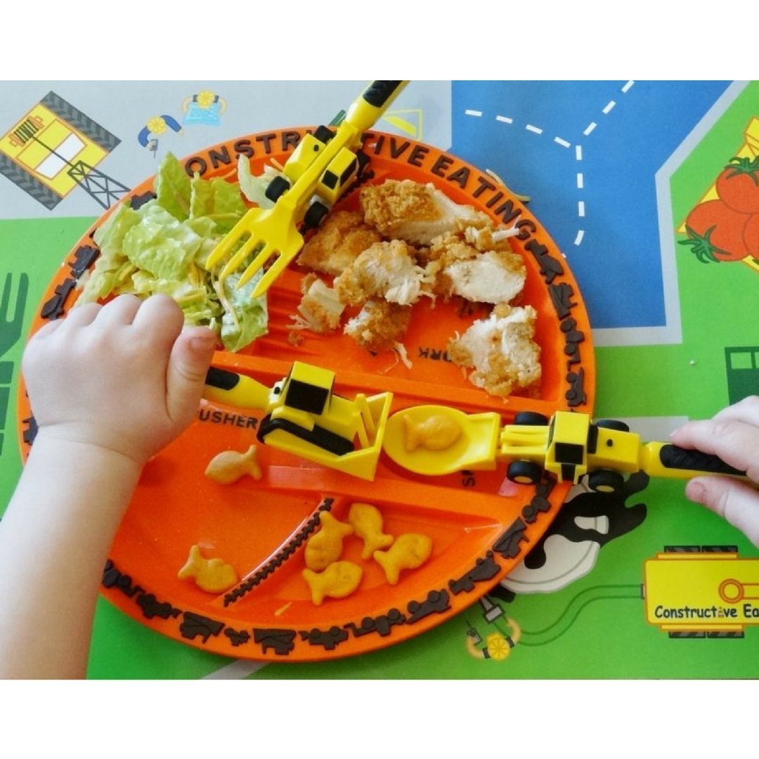 Construction Plate & Utensils