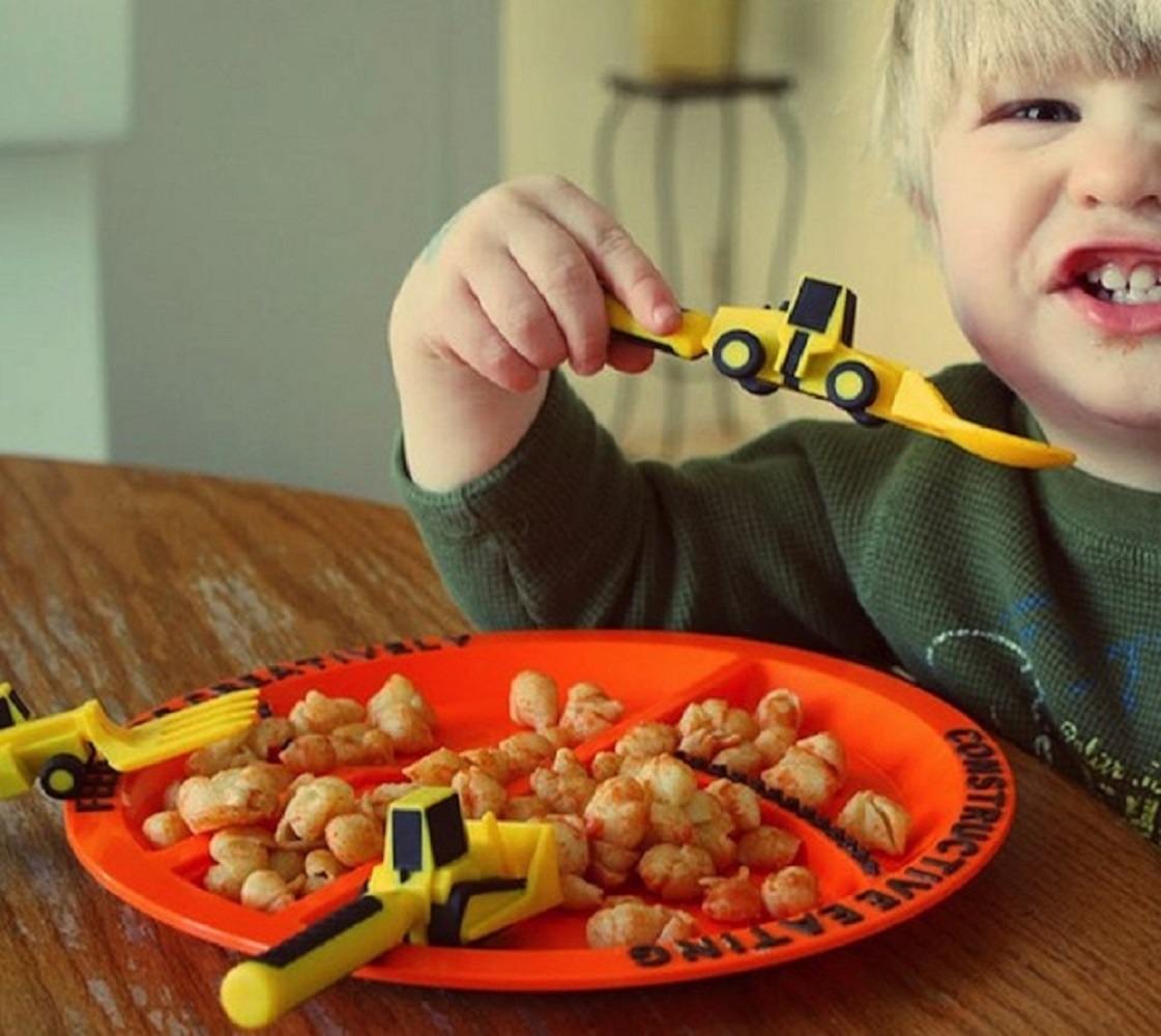 Construction Plate & Utensils