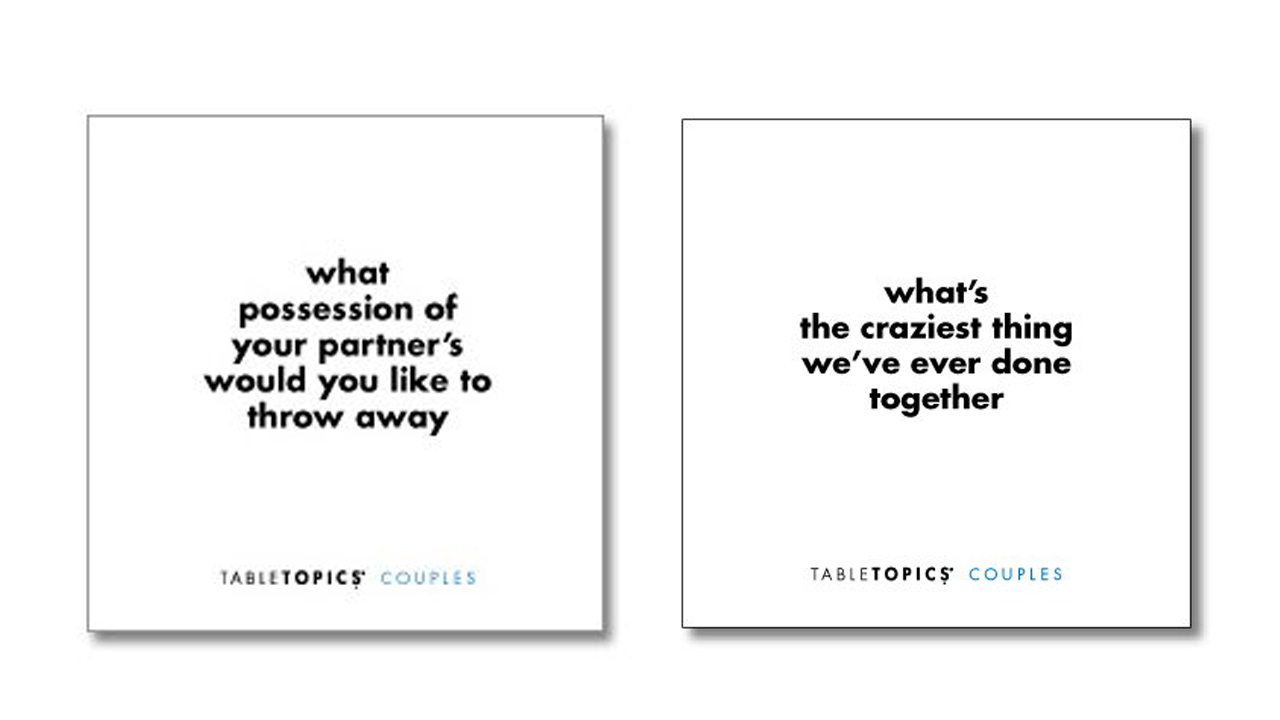 Couples: Questions to Start Great Conversations