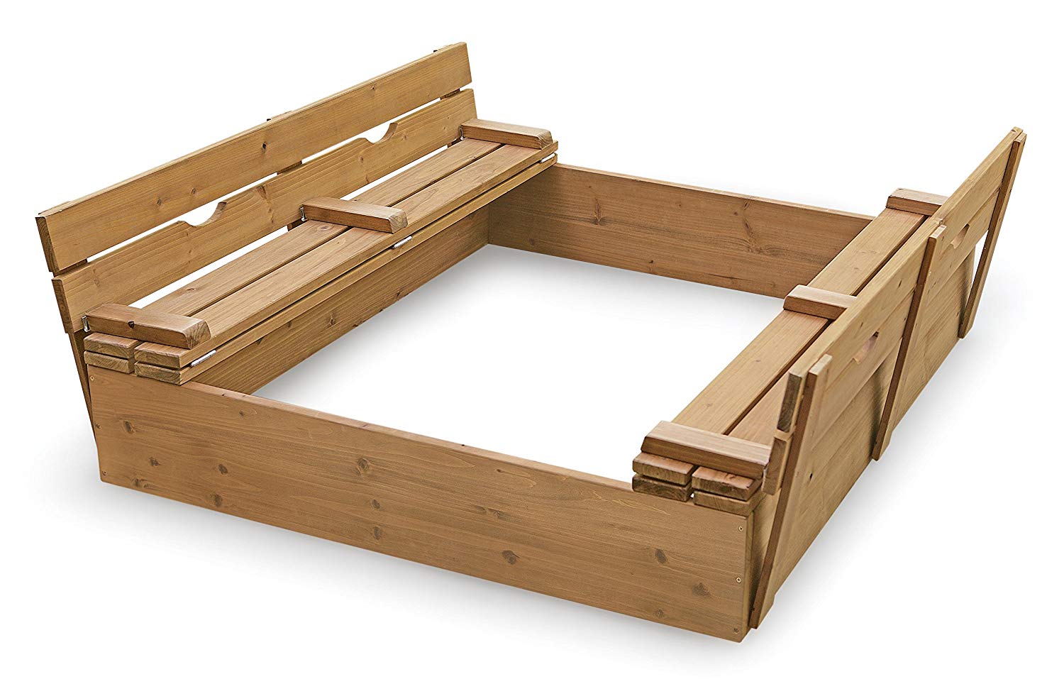 Covered Sandbox With Benches