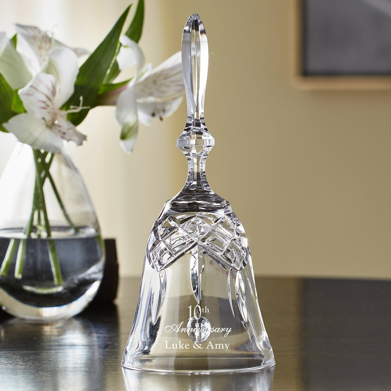 Crystal Anniversary Keepsake Bell