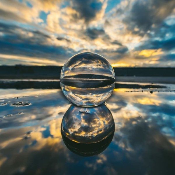 Crystal Ball with Stand and Pouch